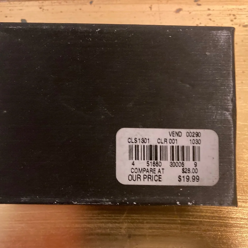Van Heusen Black Jack Cufflinks  New Old Stock in box.